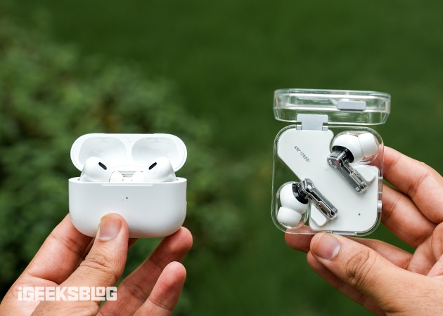 How we test products and apps The iGeeksblog testing methodology AirPods and Nothing earbuds comparison