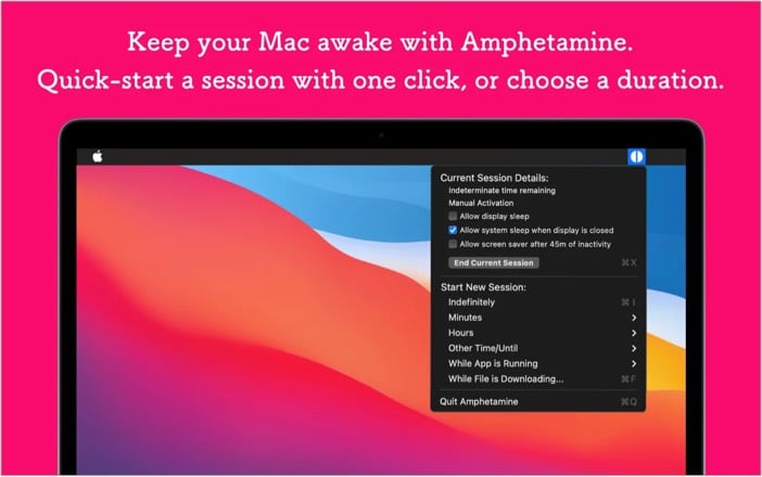 Best Mac apps to download in 2025 amphetamine mac app screenshot