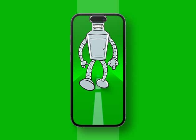 50 Stunning Dynamic Island wallpapers for iPhone 16 15 Pro Anime Robot walking Dynamic Island Wallpaper