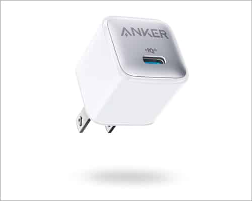 Best portable wall chargers for iPhone in 2025 White colored portable wall charger for iPhone by Anker