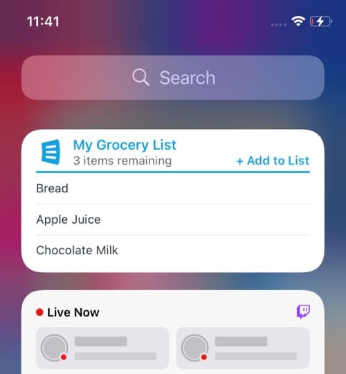 Best widgets for iPhone you should try in 2025 AnyList Grocery shopping list iOS widget
