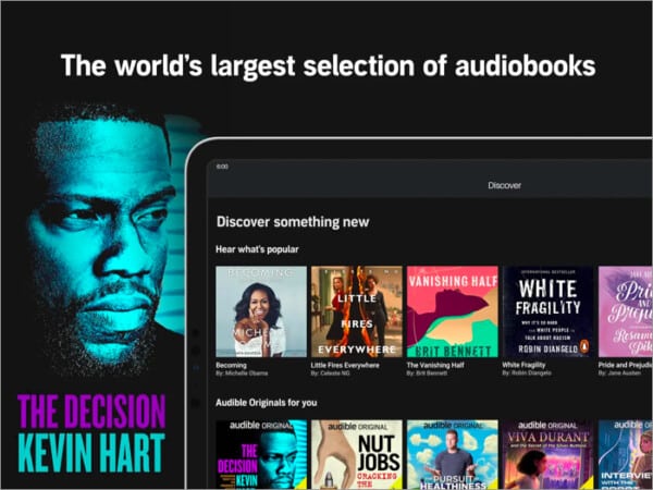 Best iPad apps for better and smarter usage in 2025 Audible best iPad app for audiobooks