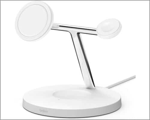 Best MagSafe accessories for iPhone in 202 Belkin MagSafe 3 in 1 Wireless Charger for iPhone
