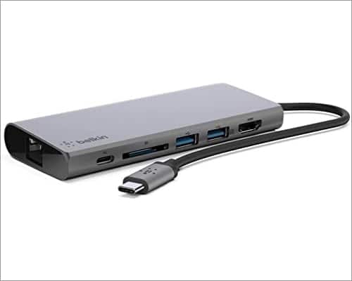 Best docking stations for MacBook Pro in 2025 Belkin USB C Hub with Tethered USB C for MacBook