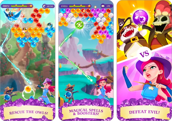 Best iMessage games to play with friends 2025 Bubble Witch 3 Saga