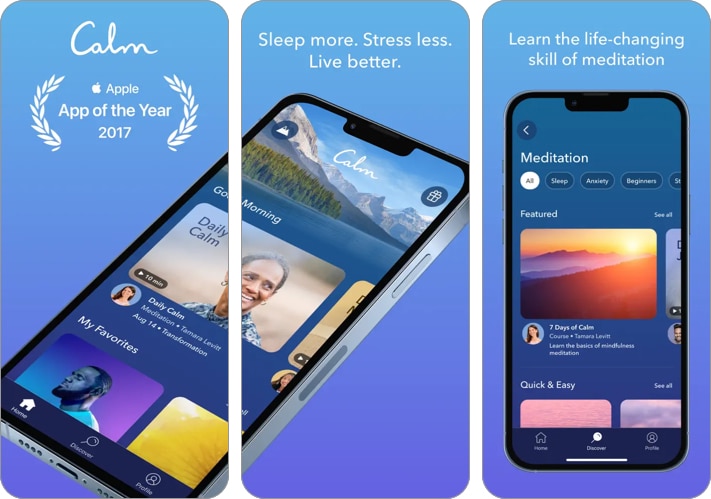 Best mental health apps for iPhone in 2025 Calm Relax with sights and sounds