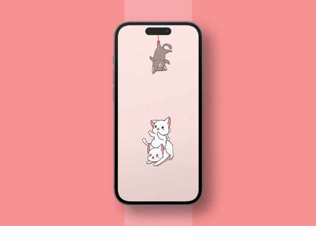 50 Stunning Dynamic Island wallpapers for iPhone 16 15 Pro Cats and Mouse iPhone Dynamic Island Wallpaper in 4K