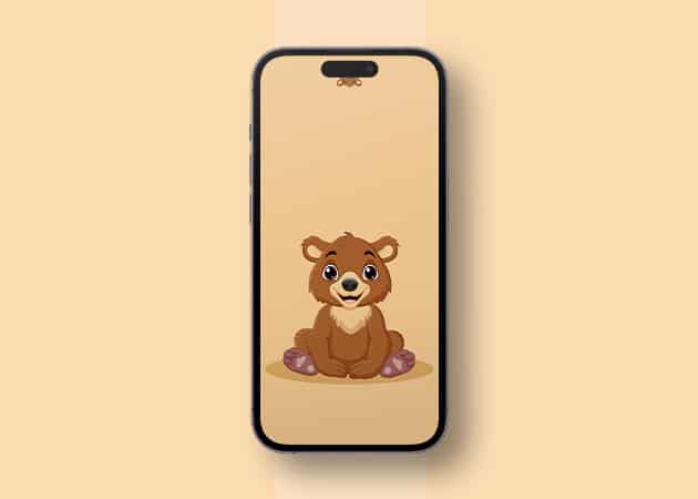 50 Stunning Dynamic Island wallpapers for iPhone 16 15 Pro Cute Bear Dynamic Island iPhone wallpaper