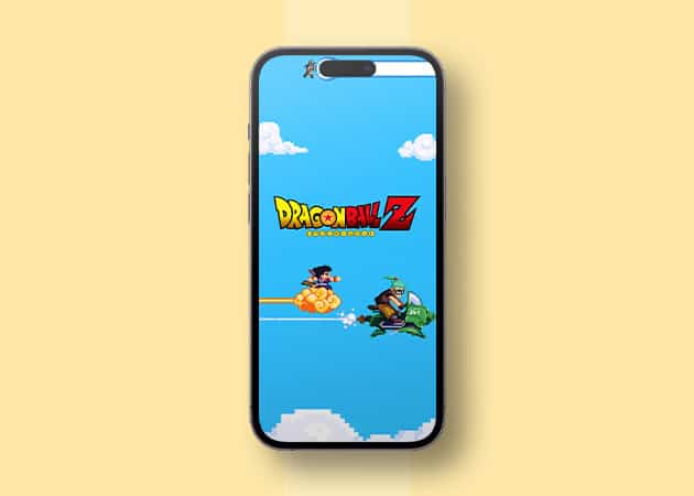 50 Stunning Dynamic Island wallpapers for iPhone 16 15 Pro Dragon Ball Z pixelated Dynamic Island wallpaper