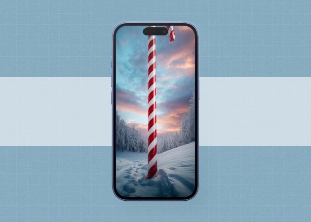 50 Stunning Dynamic Island wallpapers for iPhone 16 15 Pro Dynamic island christmas candies wallpaper