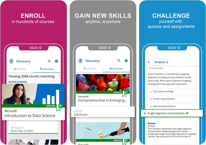 Best Online Courses Apps for iPhone and iPad in 2025 edX iPhone and iPad Online Course App Screenshot