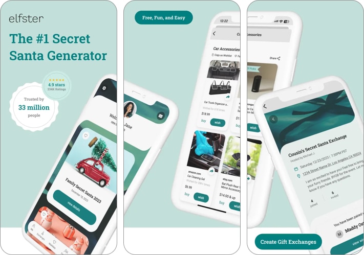 15+ best Christmas apps to download for iPhone 2024 Elfster The Secret Santa App