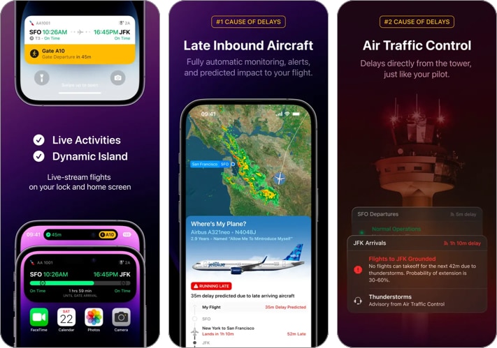 8 Best Dynamic Island apps for iPhone Flighty live flight tracker