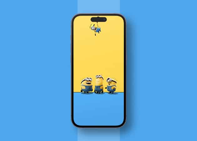 50 Stunning Dynamic Island wallpapers for iPhone 16 15 Pro Funny Minions wallpaper