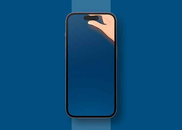 50 Stunning Dynamic Island wallpapers for iPhone 16 15 Pro Hand holding Dynamic Island Wallpaper for iPhone in HD