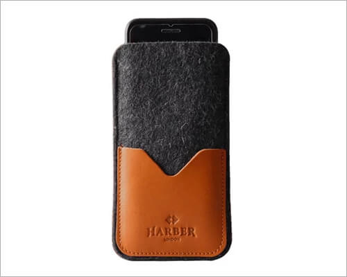 Harber London Sleeves for iPhone 11 Pro Max in 2025 Harber London Black Edition Leather iPhone Sleeve Wallet