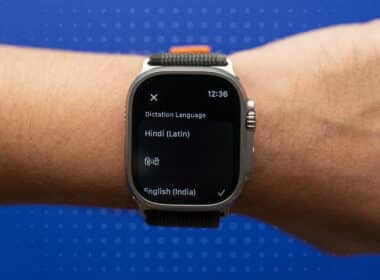 Changing the Dictation language on an Apple Watch.
