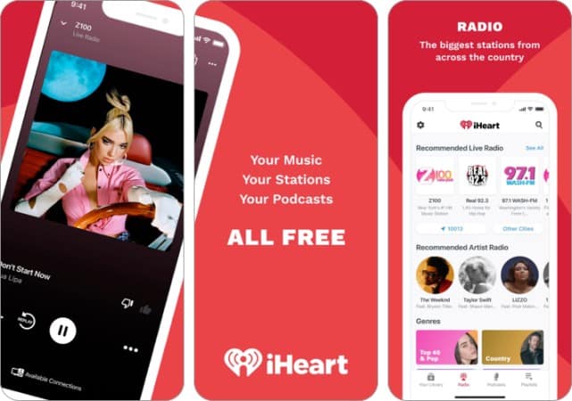 Best CarPlay apps for iPhone in 2025 iHeart iPhone Screenshot