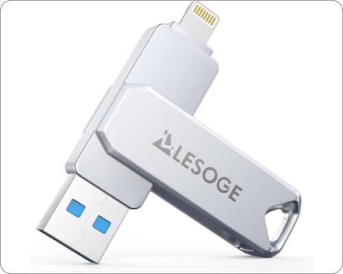 iPhone flash drives buying guide Top picks for 2025 LESOGE MFi Certified Flash Drive for iPhones