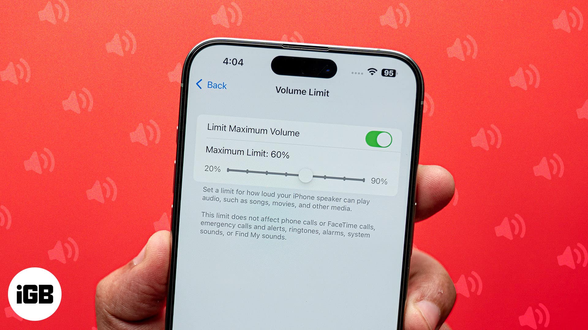 How to limit your iPhones speaker volume in iOS 182 Limit Maximum Volume option enabled on an iPhone