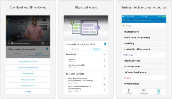 Best Online Courses Apps for iPhone and iPad in 2025 LinkedIn Learning iPhone and iPad Online Course App Screenshot
