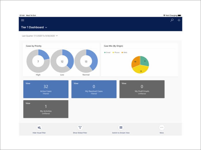 Best CRM Apps for iPhone and iPad in 2025 Microsoft Dynamics CRM iPad App Screenshot