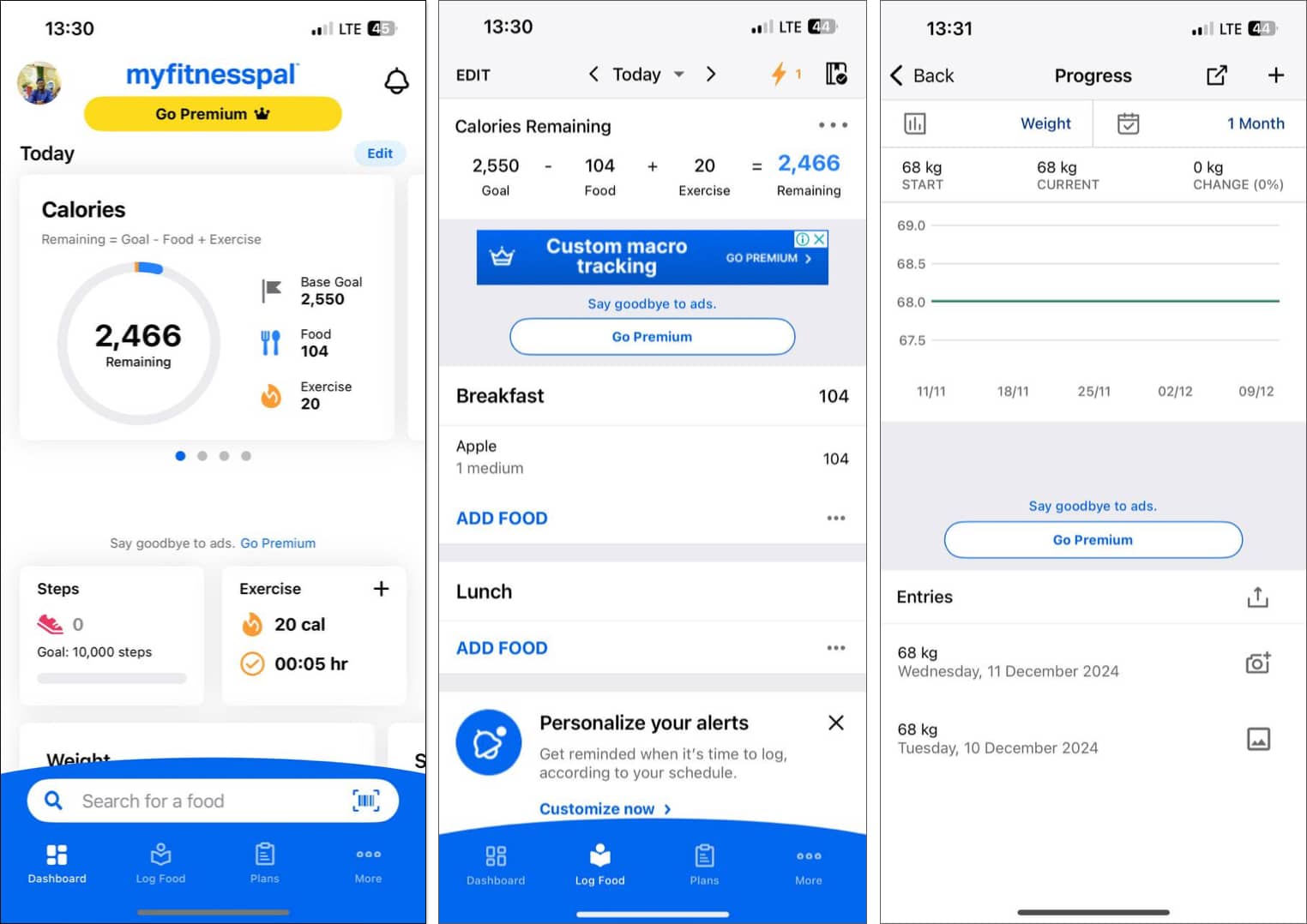 Best New Years resolution apps for iPhone MyFitnessPal Calorie Counter app