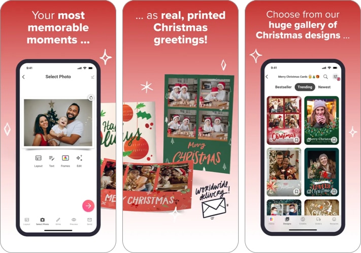 15+ best Christmas apps to download for iPhone 2024 MyPostcard Postcard App