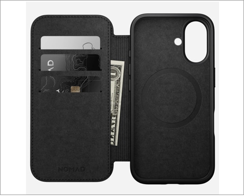 Best cases for iPhone 16 2025 Nomad Leather Folio case for iPhone 16