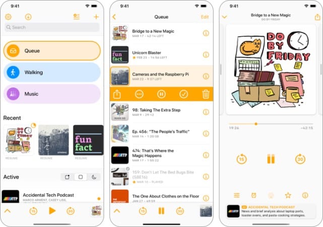 Best CarPlay apps for iPhone in 2025 Overcast iPhone Screenshot