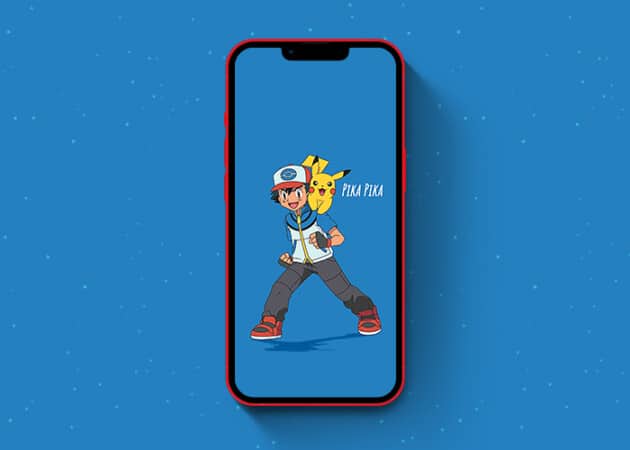 Download Pokémon wallpapers for iPhone in 2025 Pokemon Ash and Pikachu wallpaper for iPhone