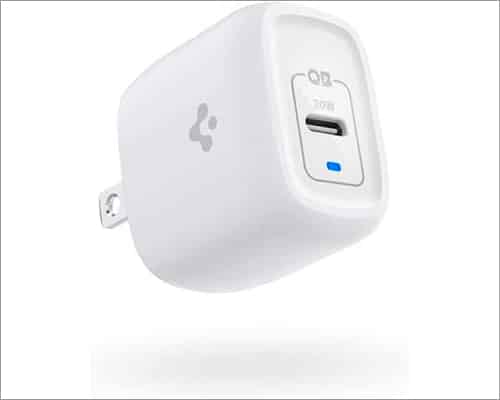 Best portable wall chargers for iPhone in 2025 white colored wall charger for iPhone by Spigen