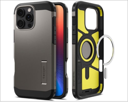 Best cases for iPhone 16 2025 Spigen Tough Armor case for iPhone 16