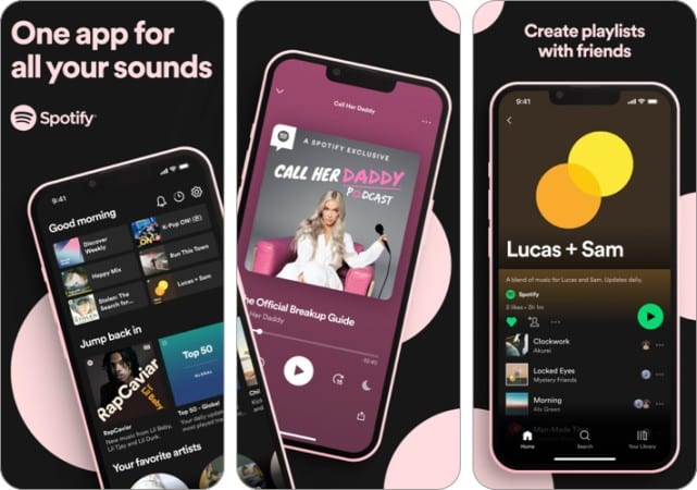 Best CarPlay apps for iPhone in 2025 Spotify Phone Screenshot
