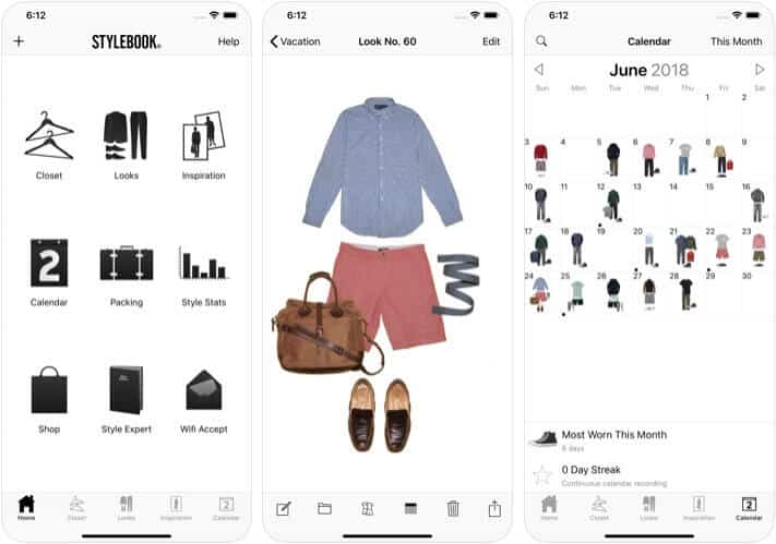 Best iPhone and iPad Apps to Organize Your Closet in 2025 Stylebook Men iOS Closet Management App Screenshot