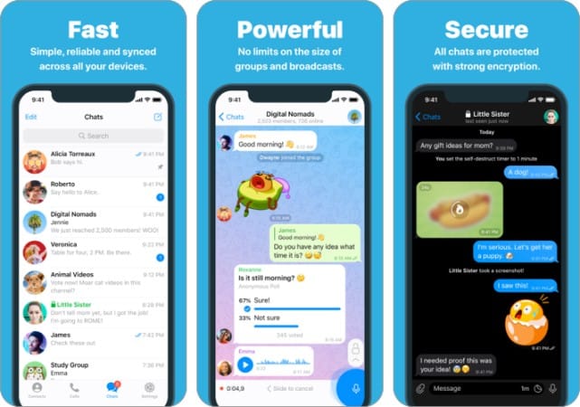 Best CarPlay apps for iPhone in 2025 Telegram Messenger iPhone Screenshot