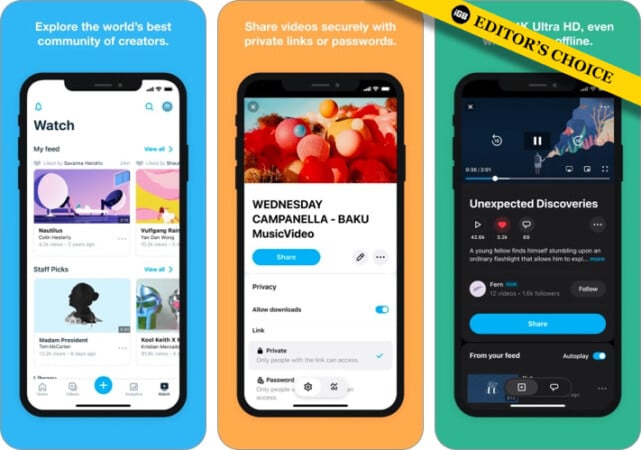Best YouTube alternatives for iPhone in 2025 Vimeo YouTube alternative app for iPhone