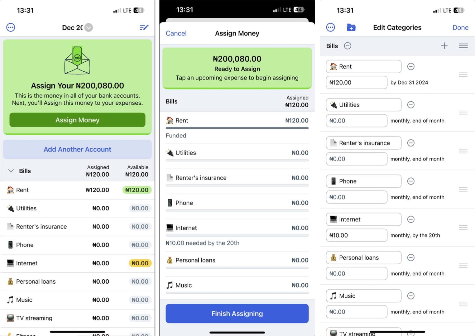 Best New Years resolution apps for iPhone YNAB You Need a Budget Financial Resolutions app