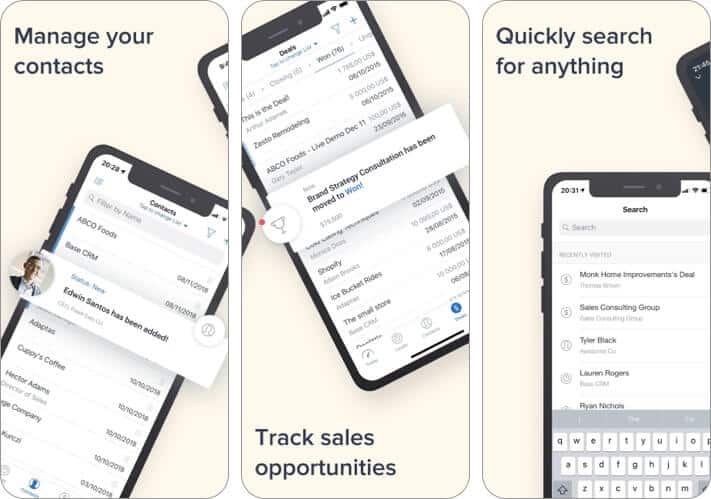 Best CRM Apps for iPhone and iPad in 2025 Zendesk Sell iPhone and iPad CRM App Screenshot